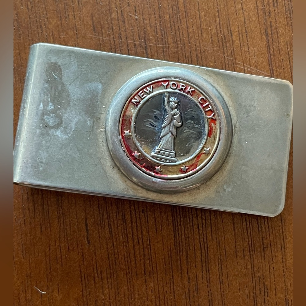 Vintage New York money clip Statue of Liberty vtg N.Y.